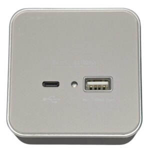 Розетка USB + Type C для трековой панели UTEN Серебристый
