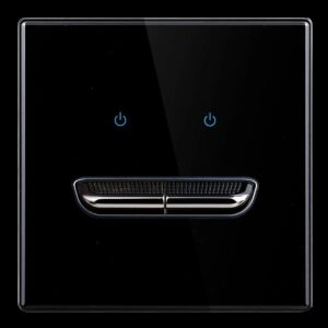 Выключатель 2кл MacKenzie PX-004 (8/80) черный