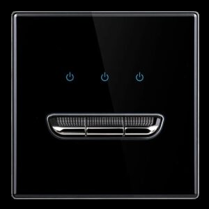 Выключатель 3кл MacKenzie PX-007 (8/80) черный