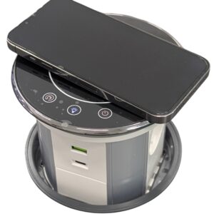 Лифт розетка автоматическая на 3 розетки + USB + Type C Черный
